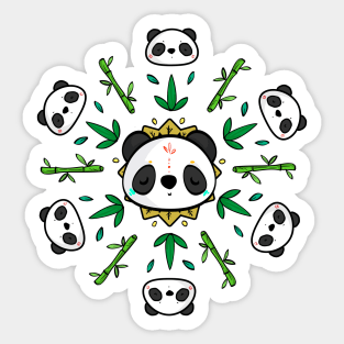 Pandala - Mandala Panda Sticker
